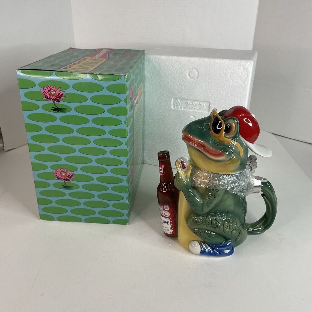 Vintage Budweiser Frog Character Stein 1996 Limited Edition #5863 / 10000 - Picture 3 of 7